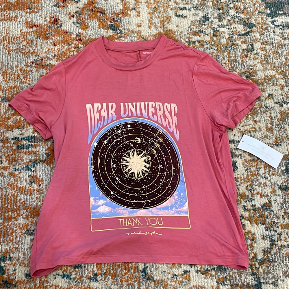 Spiritual Gangster Pink 'Dear Universe' Tee